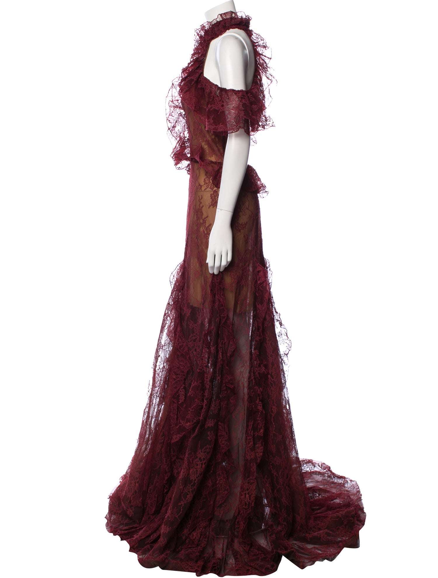 Costarellos Lace Long Dress