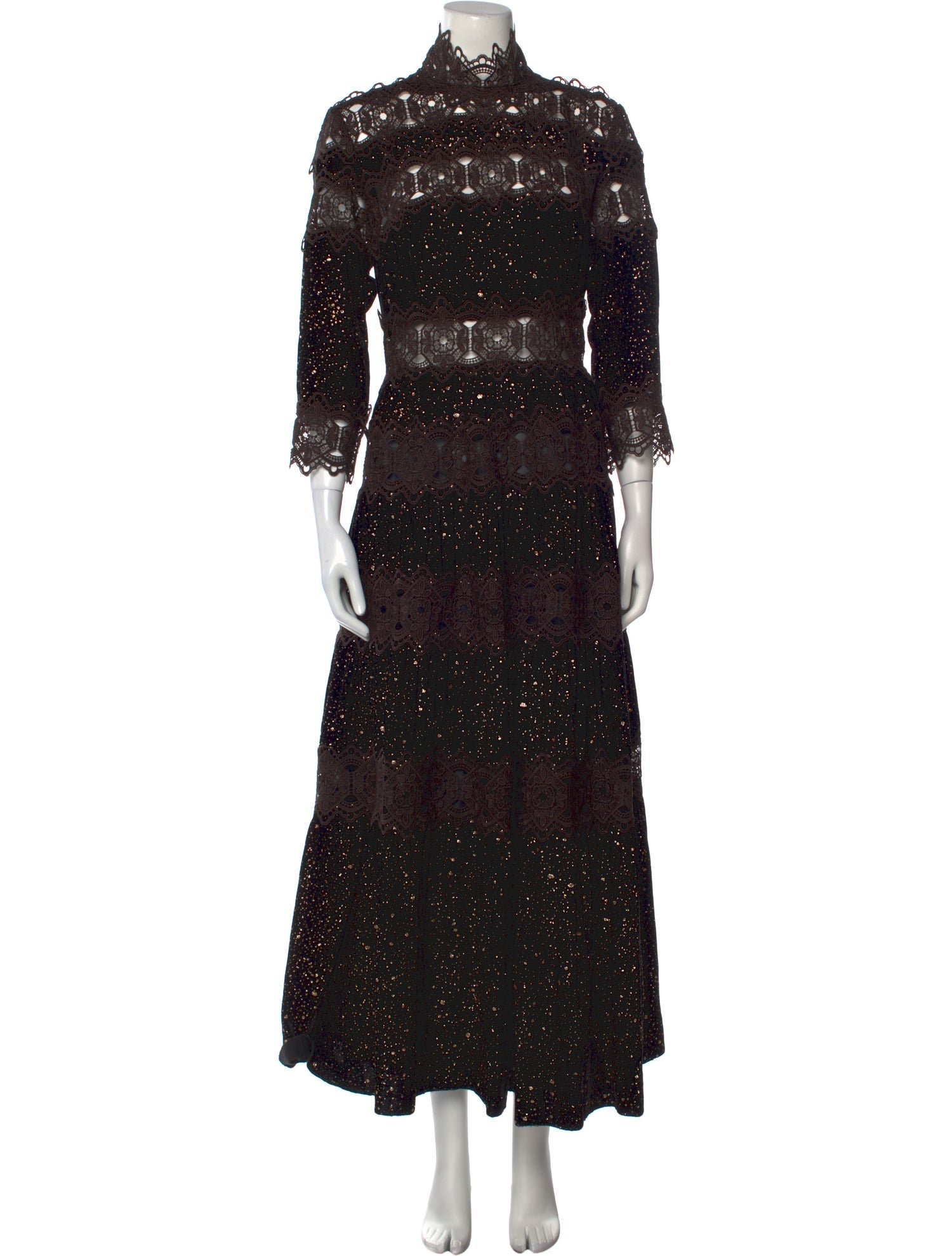 Costarellos Printed Long Dress