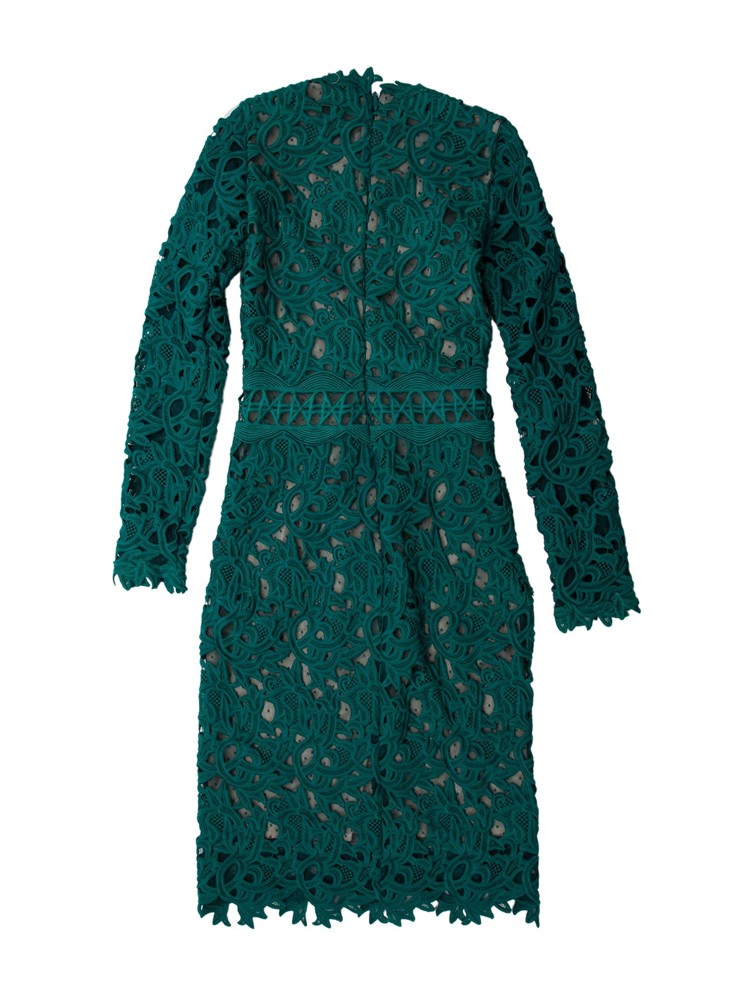 Costarellos Lace Pattern Midi Length Dress