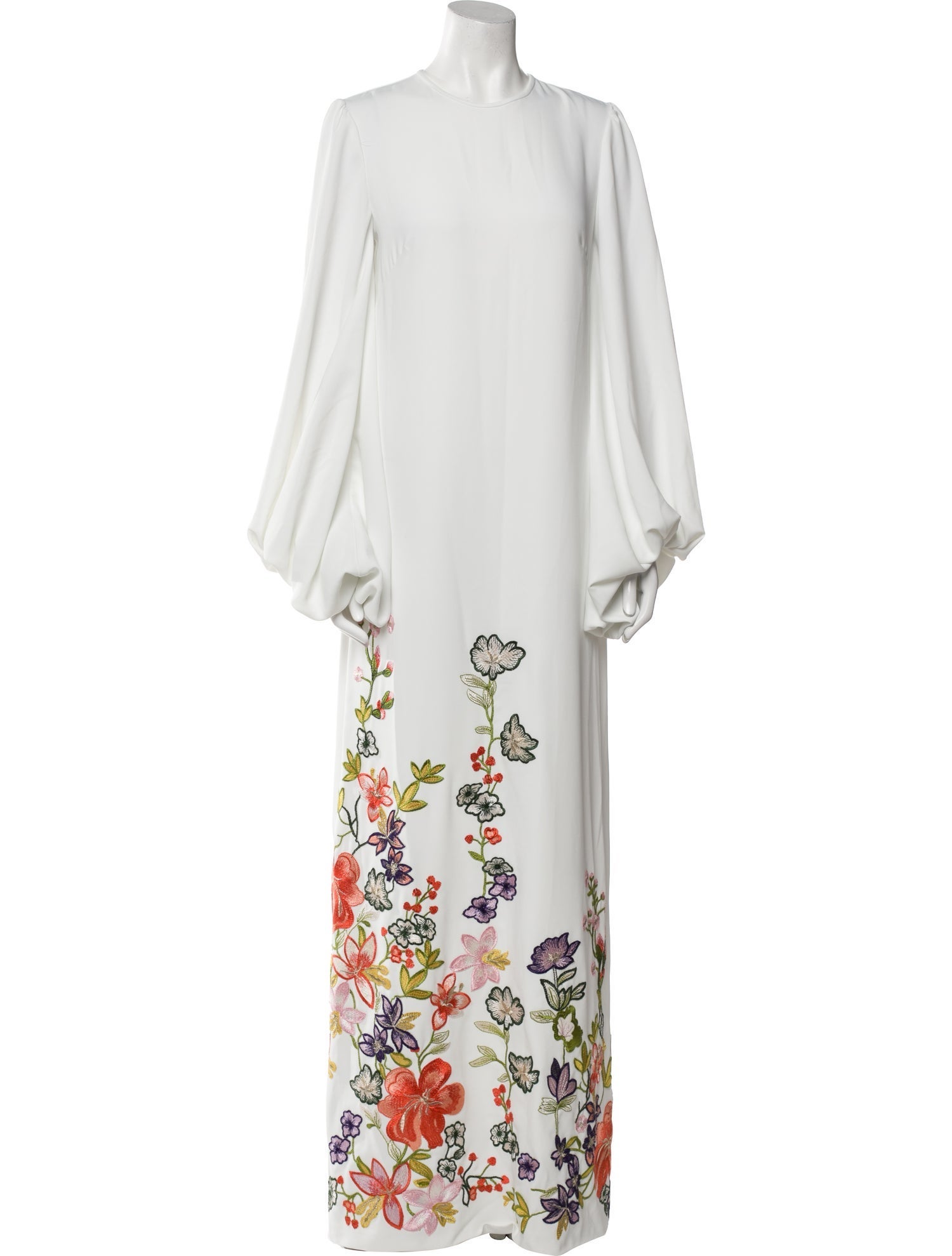 Costarellos Crew Neck Long Dress