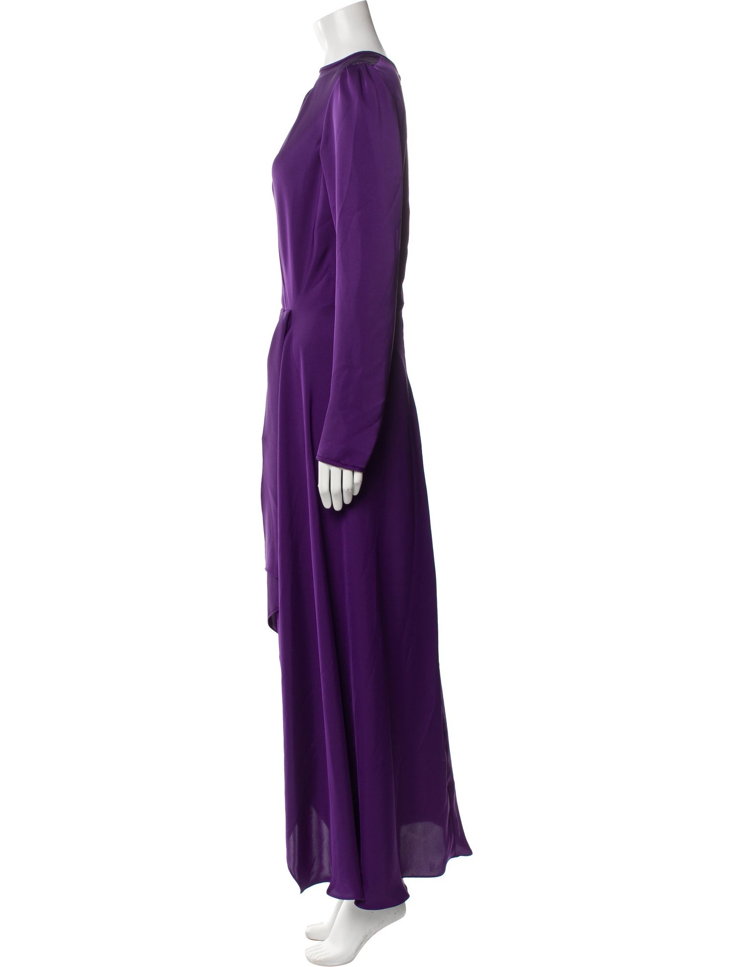 Costarellos Bateau Neckline Long Dress