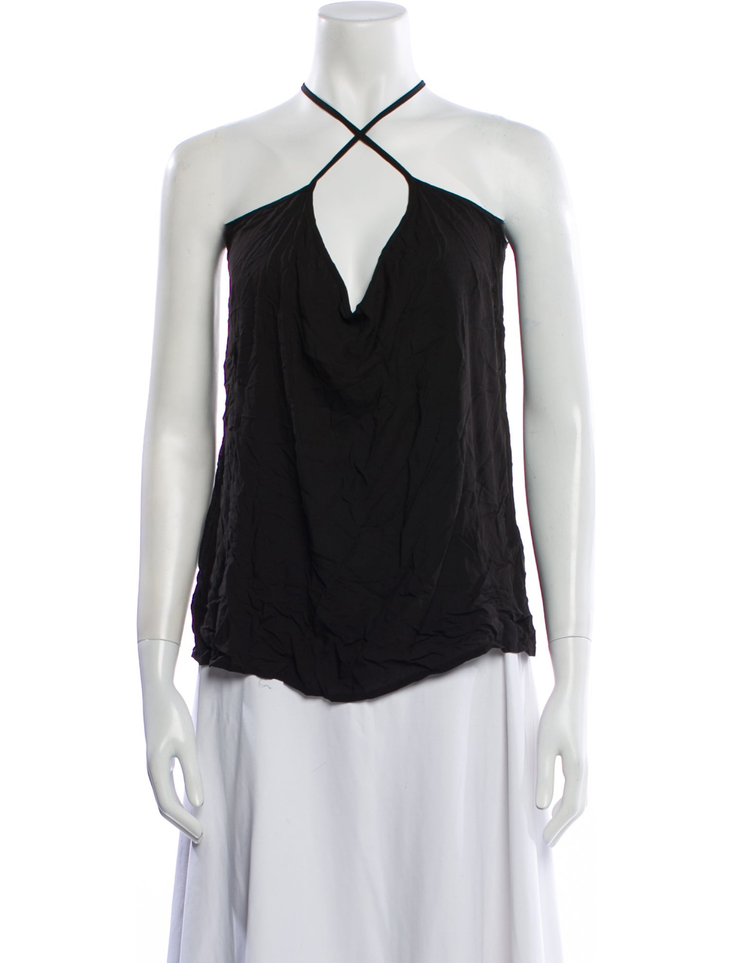 Costarellos Silk Halterneck Blouse