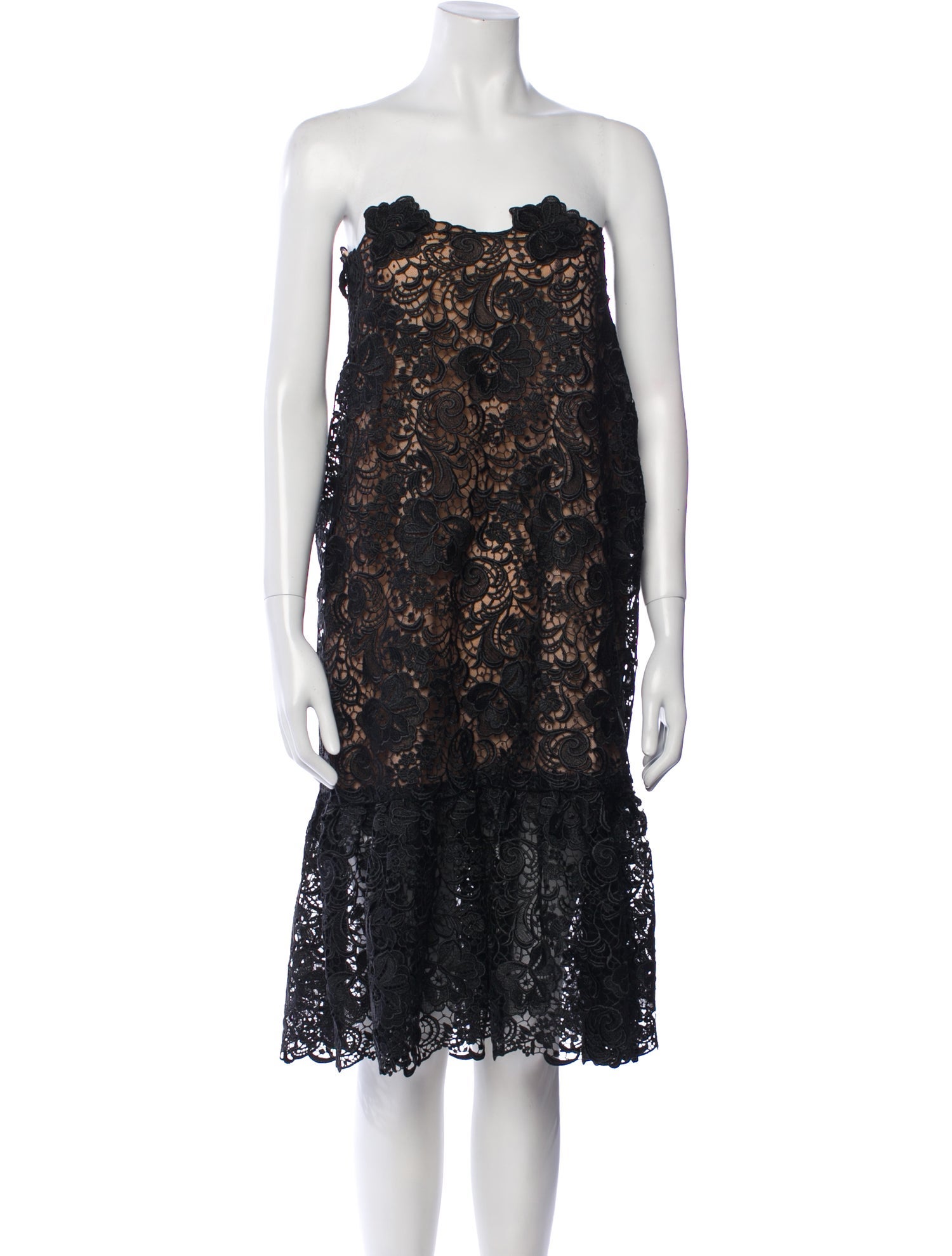 Costarellos Strapless Mini Dress