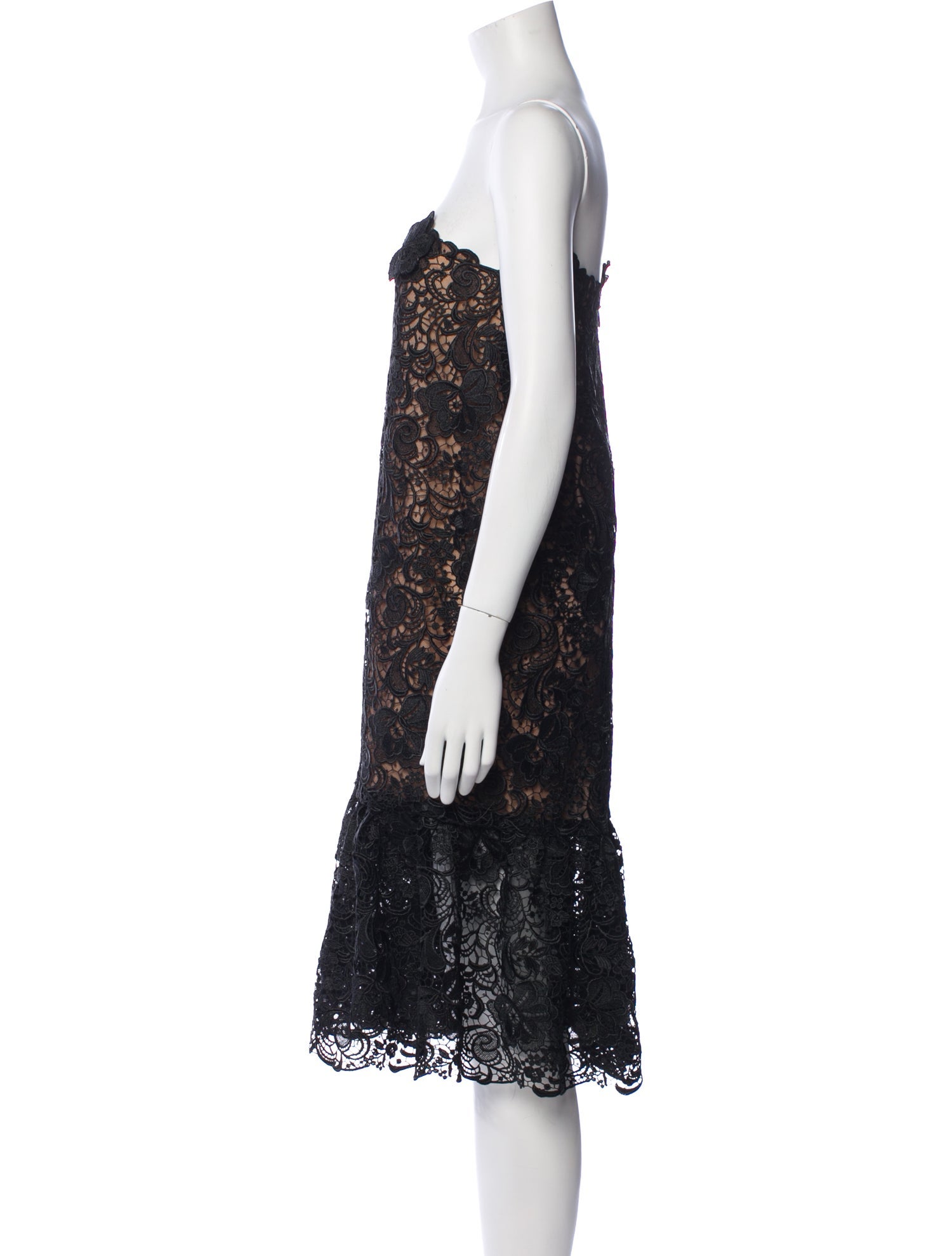 Costarellos Strapless Mini Dress