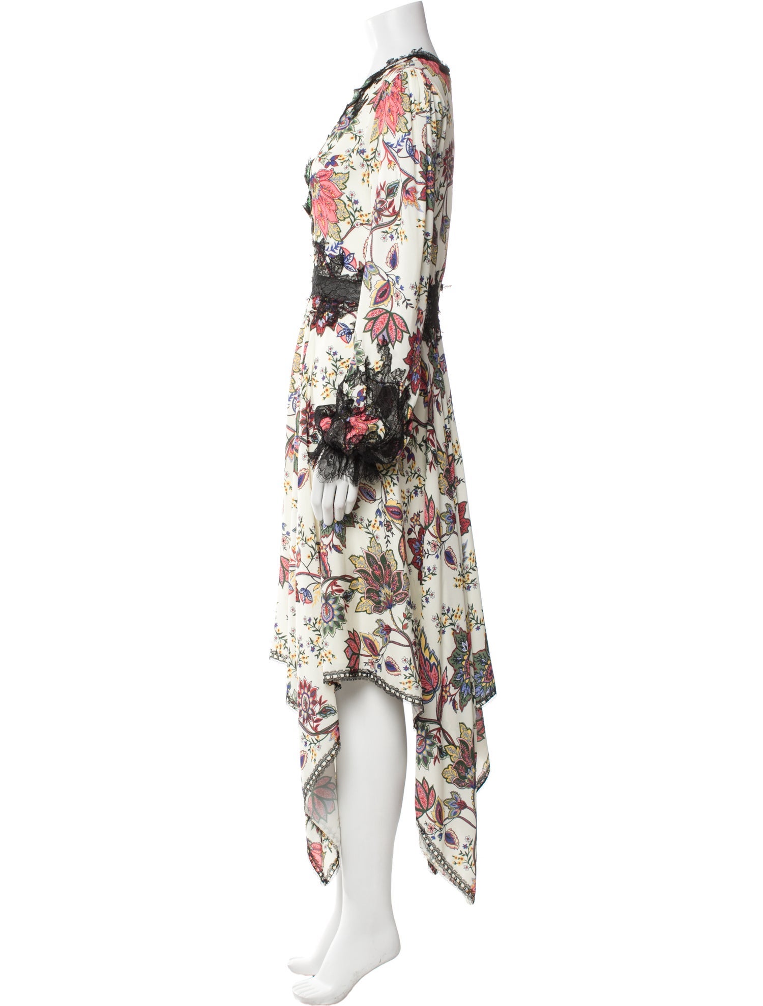 Costarellos Floral Print Long Dress