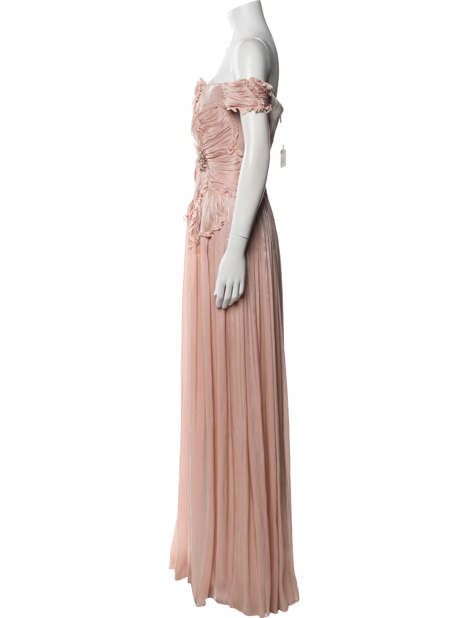 Costarellos Off-The-Shoulder Long Dress w/ Tags