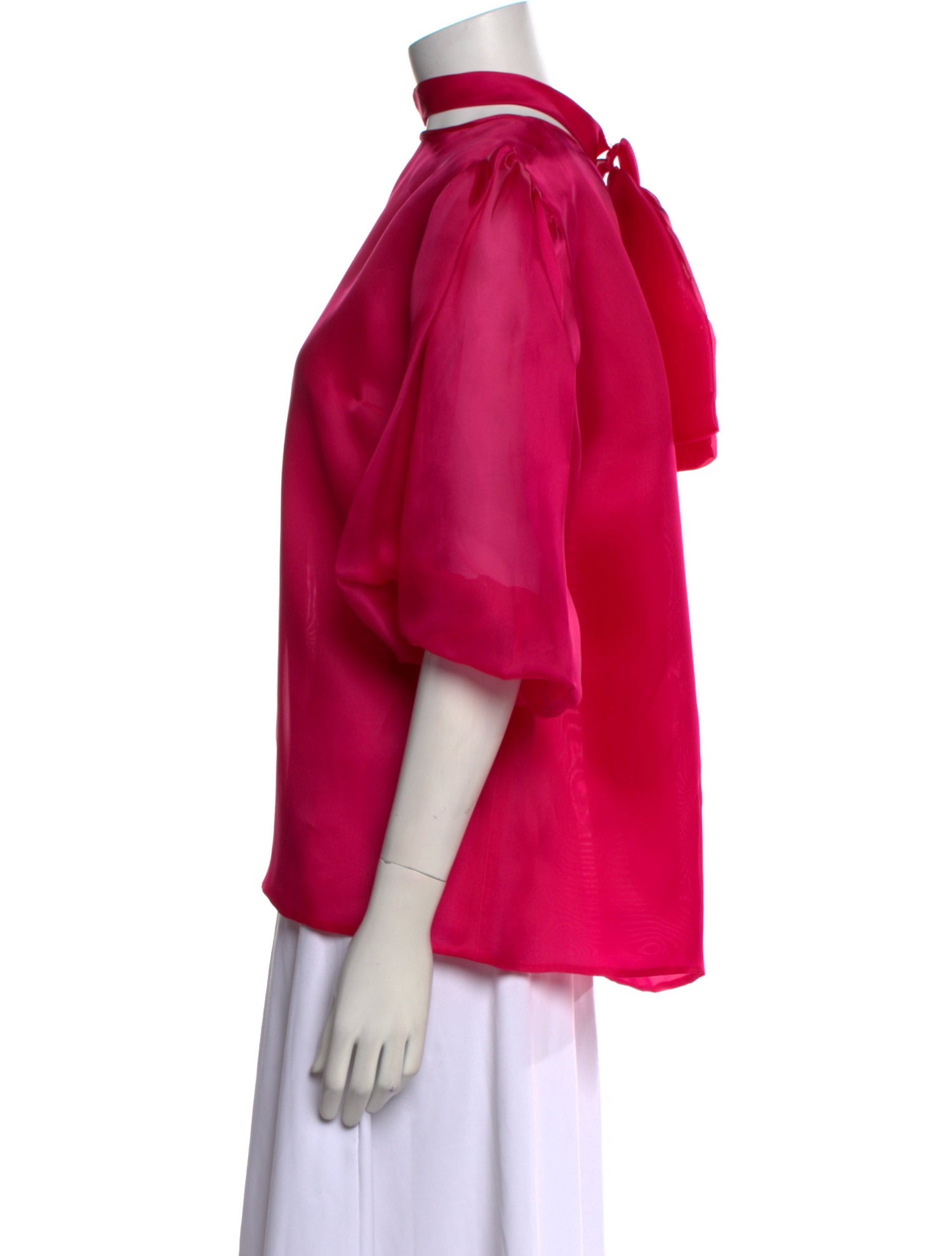 Costarellos Silk Mock Neck Blouse w/ Tags