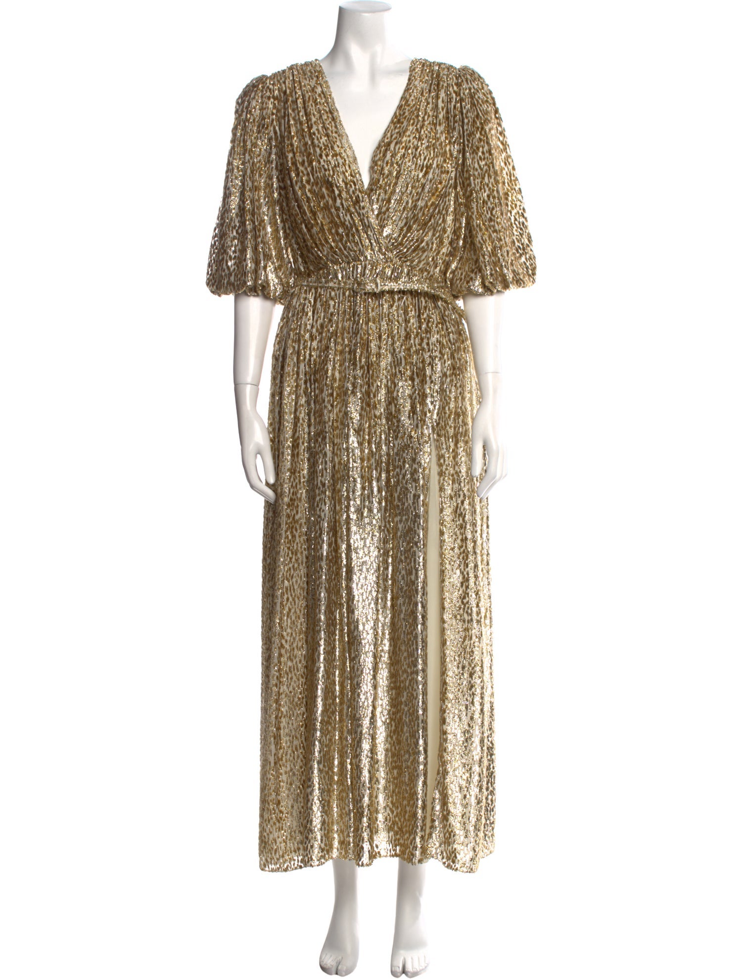 Costarellos V-Neck Long Dress w/ Tags