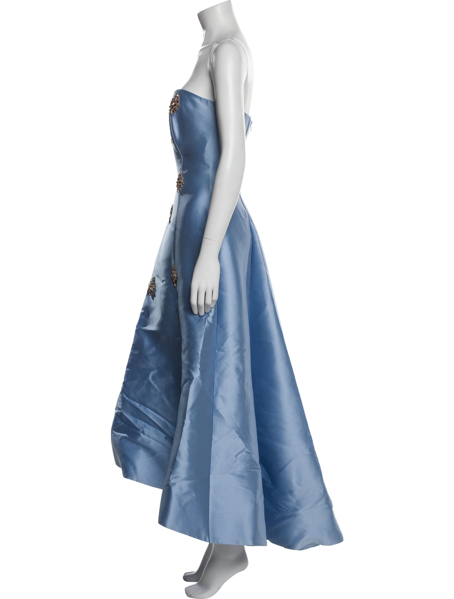 Costarellos Strapless Long Dress