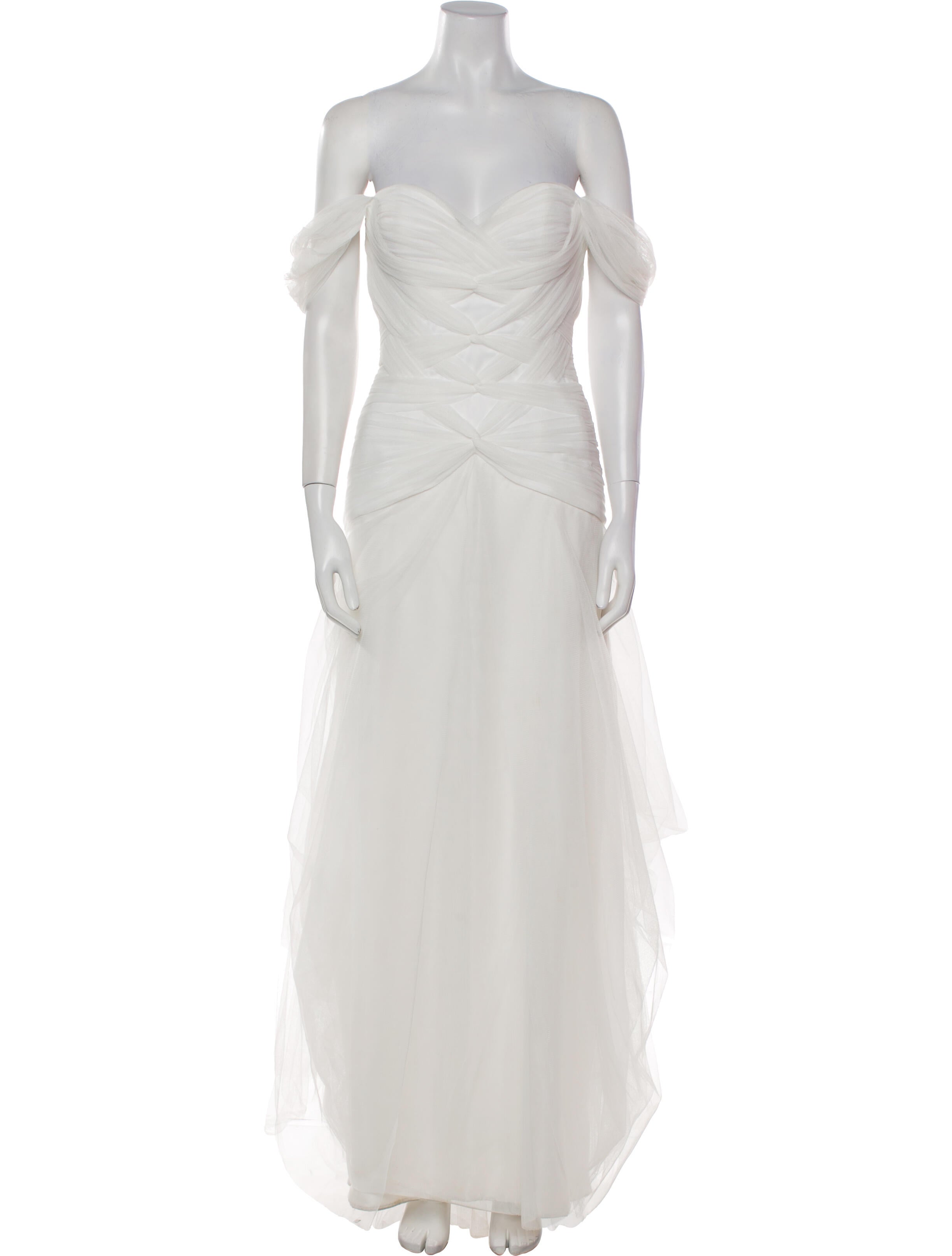 Costarellos Silk Long Dress