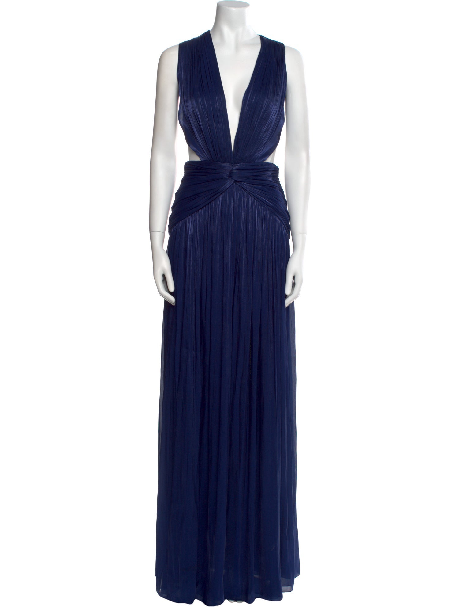 Costarellos V-Neck Long Dress