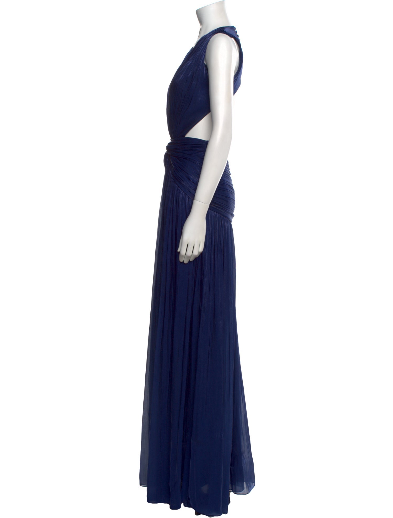Costarellos V-Neck Long Dress