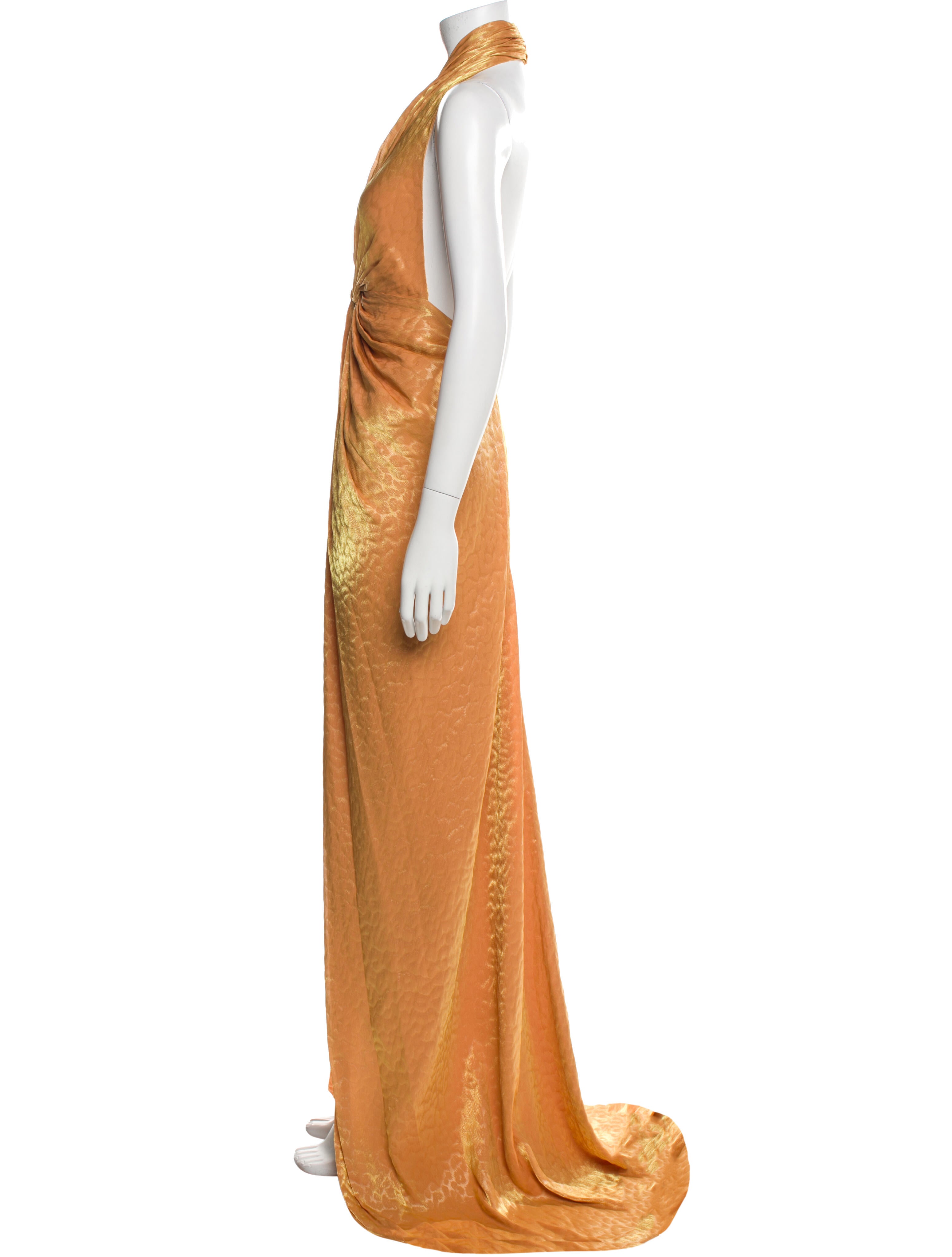 Costarellos Halterneck Long Dress