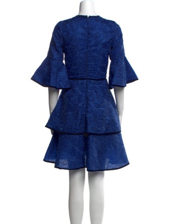 Costarellos Crew Neck Mini Dress