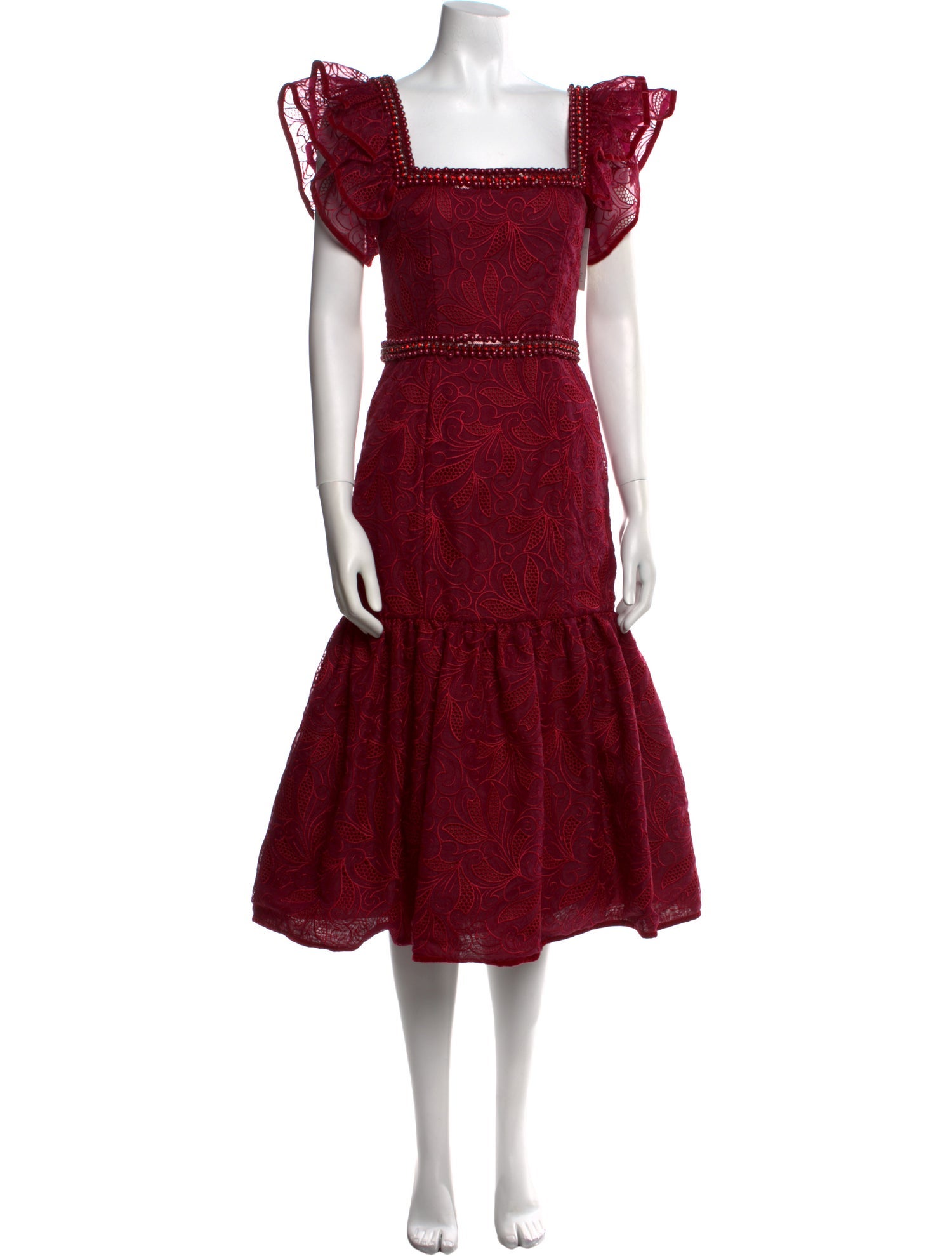 Costarellos Printed Midi Length Dress w/ Tags