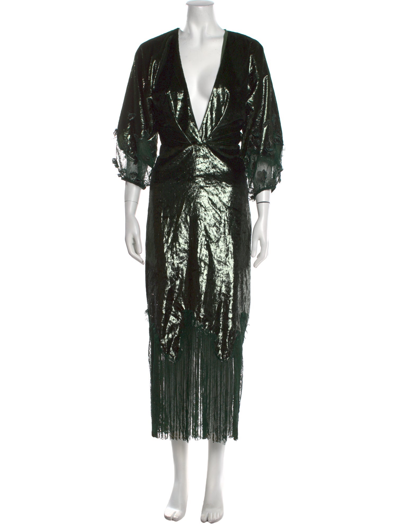 Costarellos V-Neck Long Dress w/ Tags