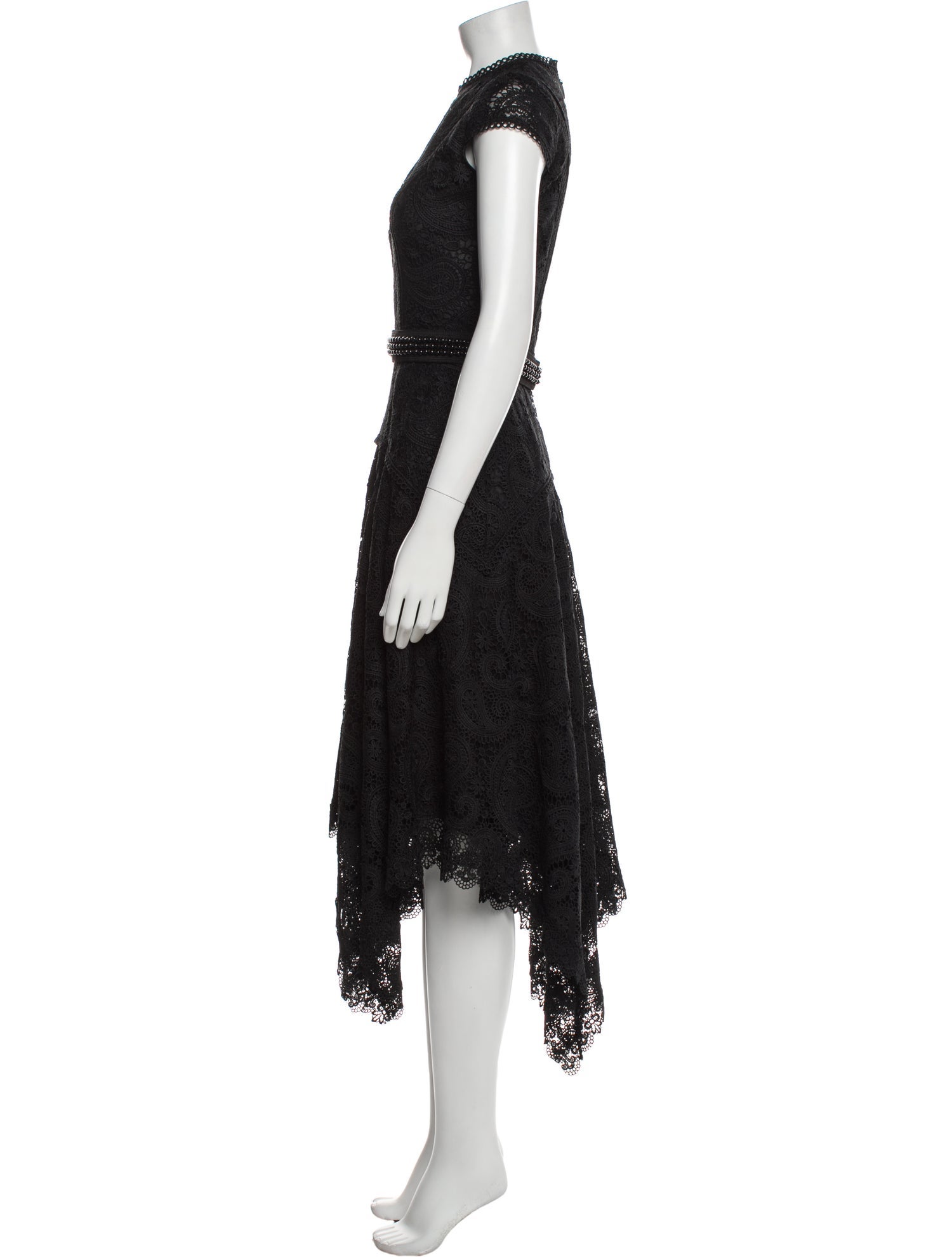 Costarellos Mock Neck Long Dress