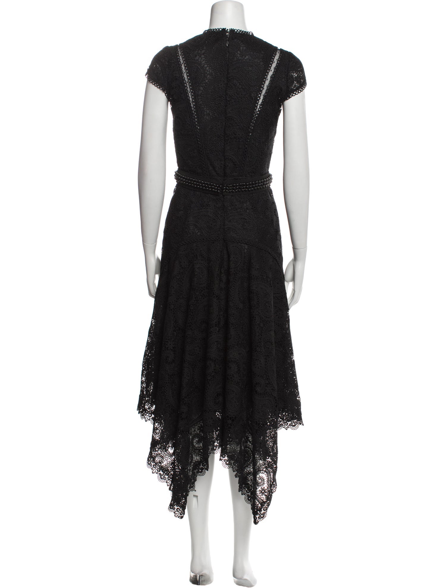 Costarellos Mock Neck Long Dress