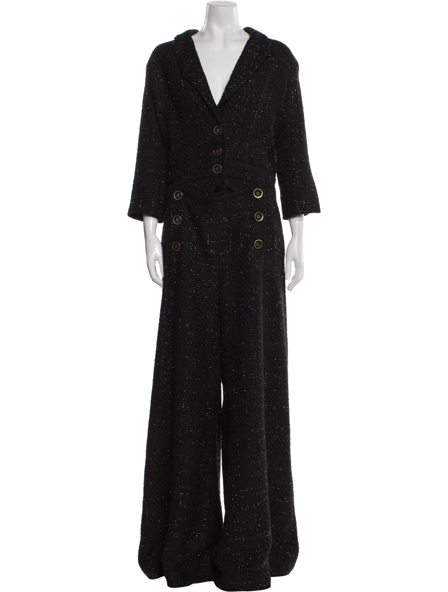 Costarellos V-Neck Jumpsuit
