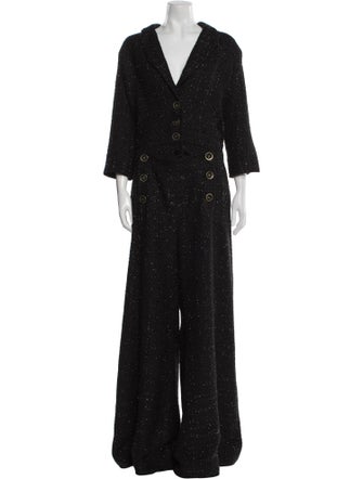 Costarellos V-Neck Jumpsuit