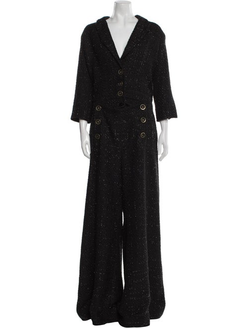 Costarellos V-Neck Jumpsuit