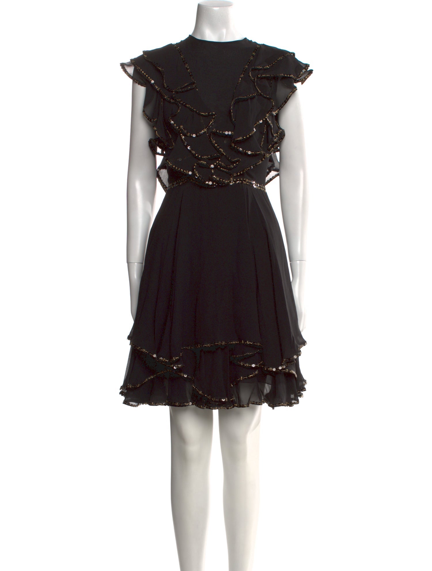 Costarellos Silk Mini Dress