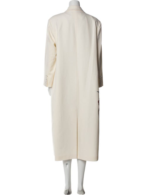 Costarellos Wool Floral Print Coat