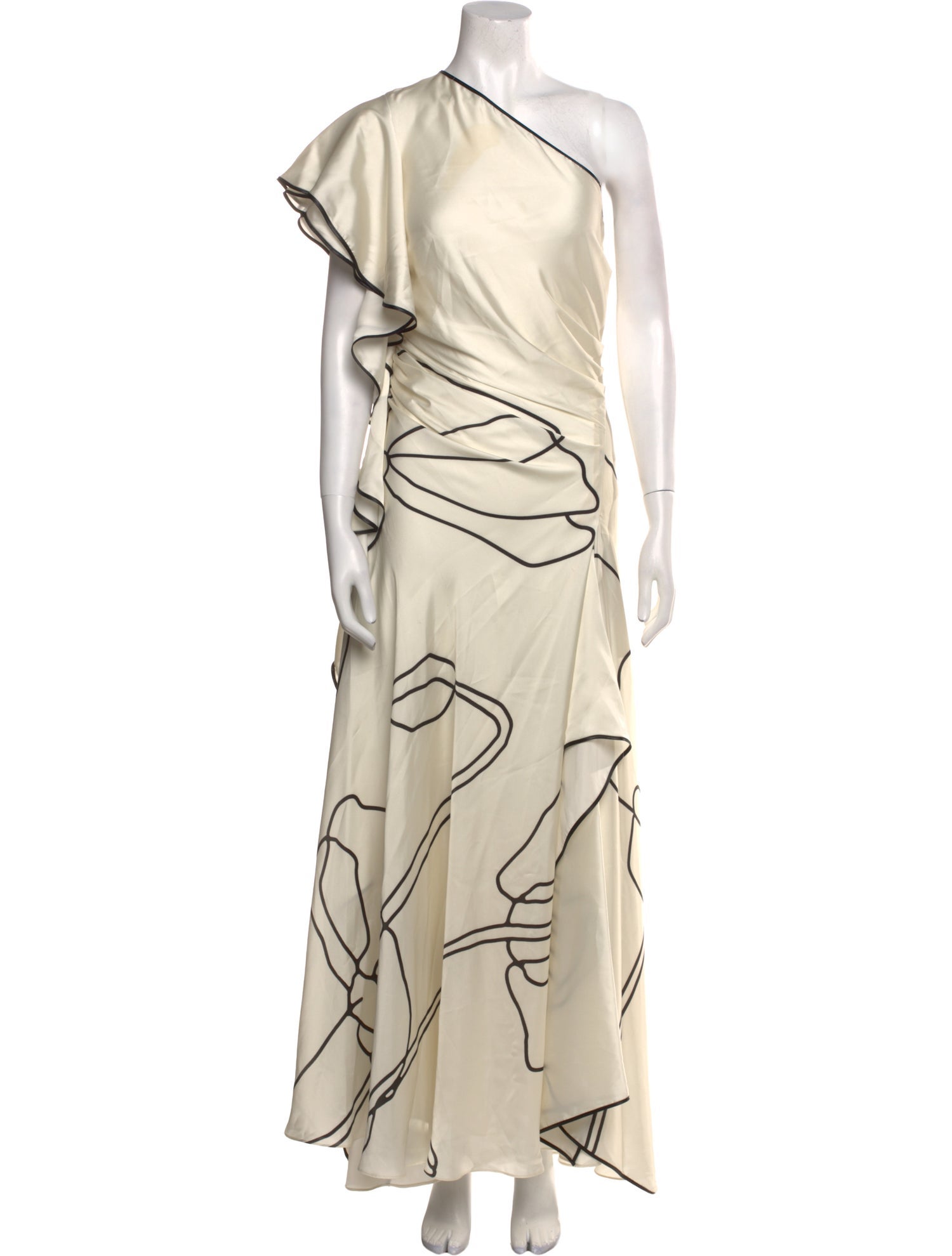 Costarellos Printed Long Dress