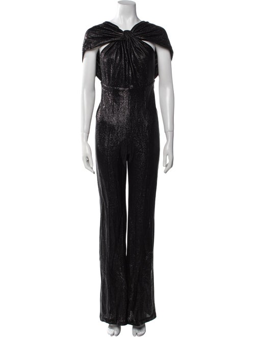 Costarellos V-Neck Jumpsuit