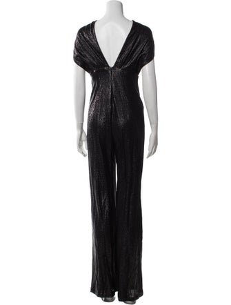 Costarellos V-Neck Jumpsuit