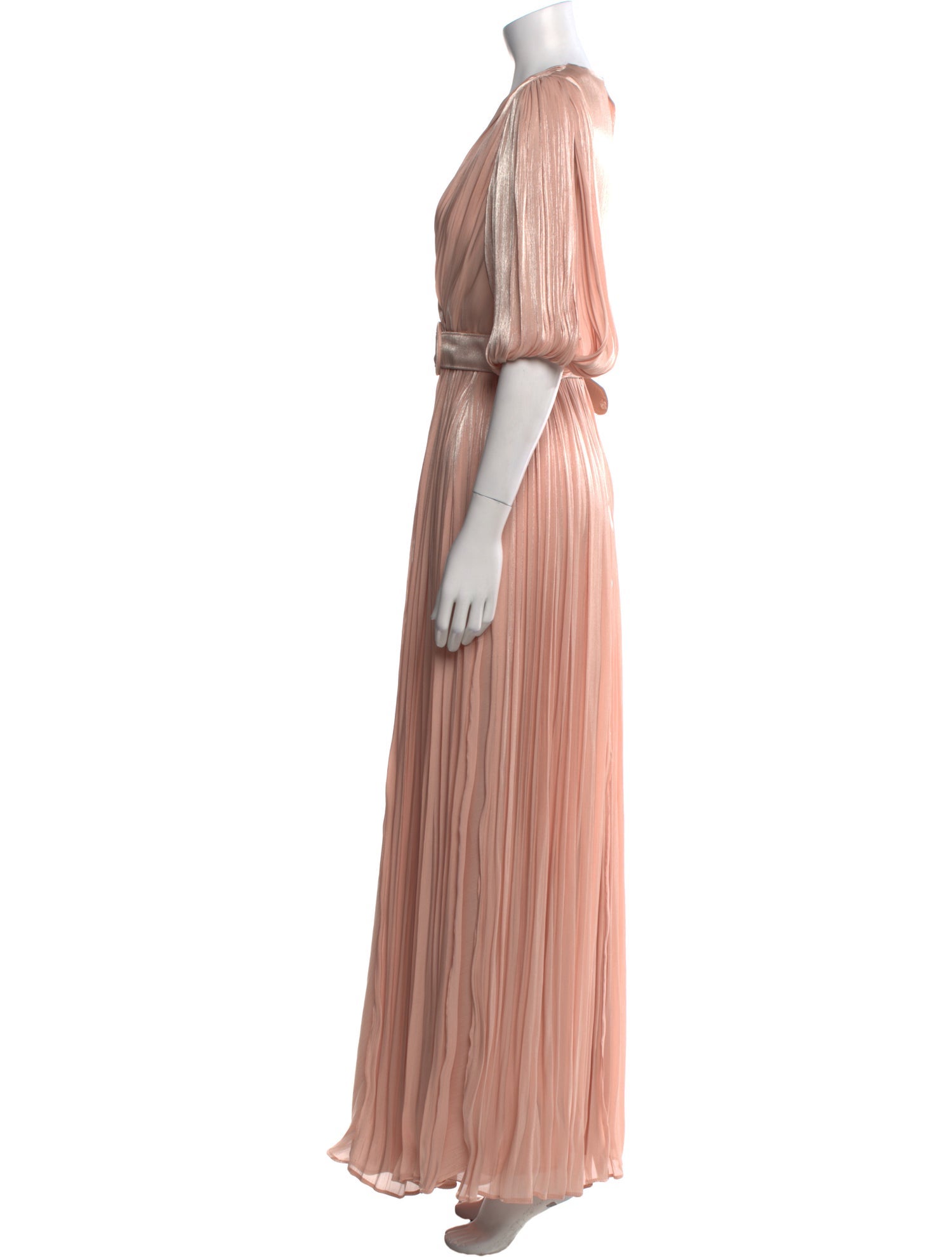 Costarellos V-Neck Long Dress