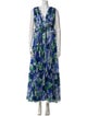Costarellos Printed Long Dress