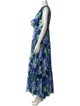 Costarellos Printed Long Dress