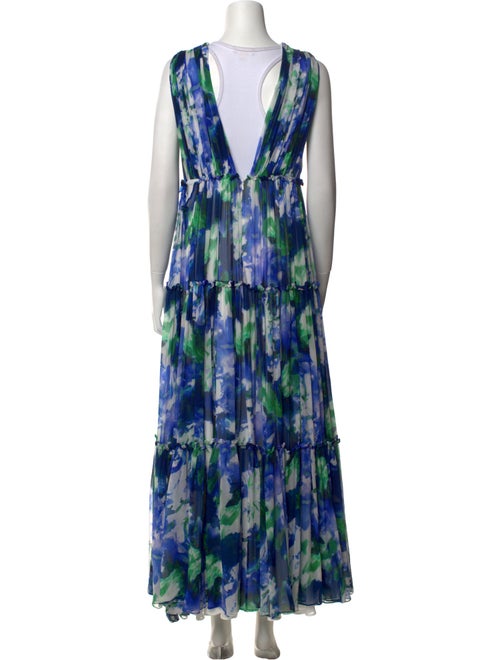 Costarellos Printed Long Dress