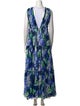 Costarellos Printed Long Dress