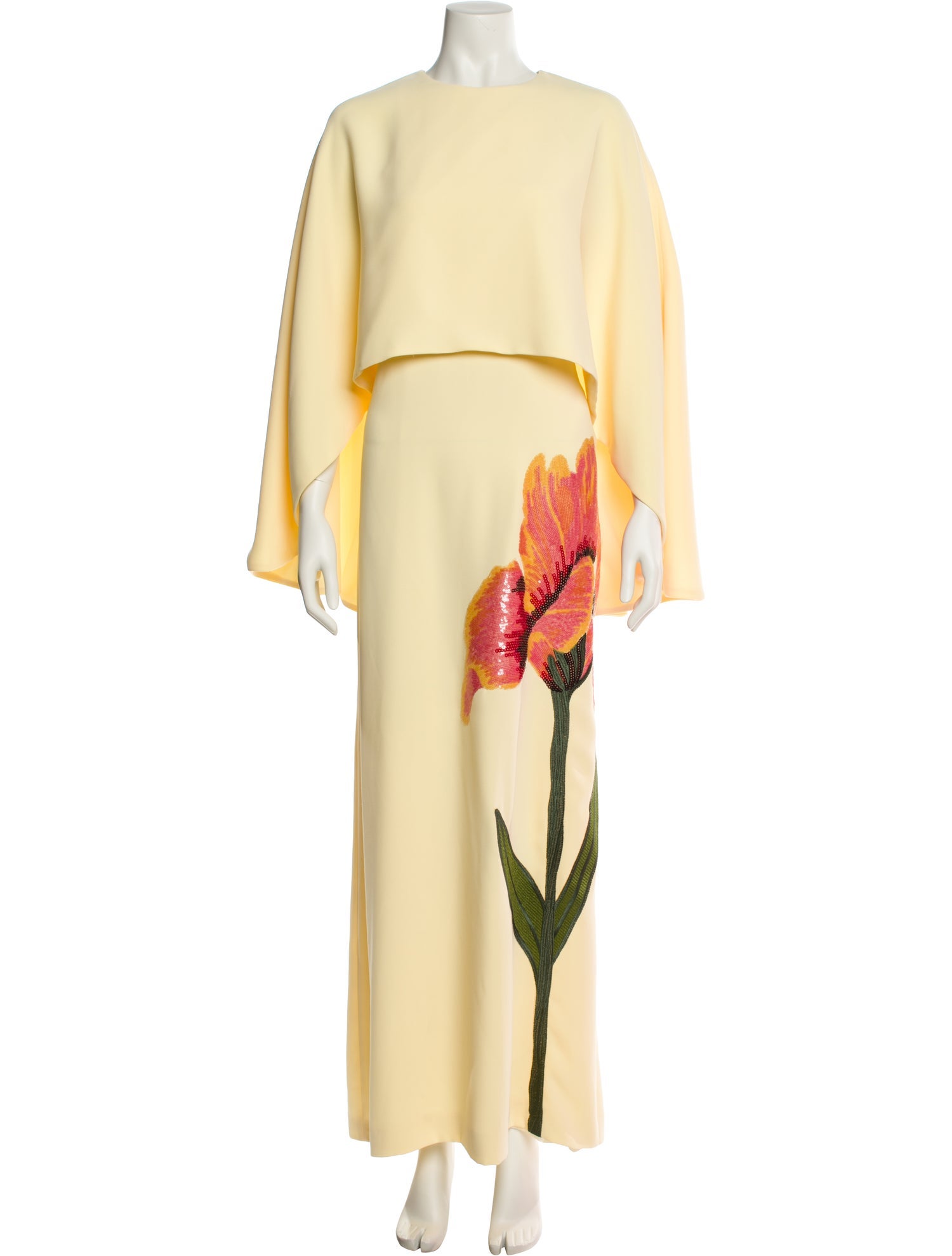 Costarellos Printed Long Dress