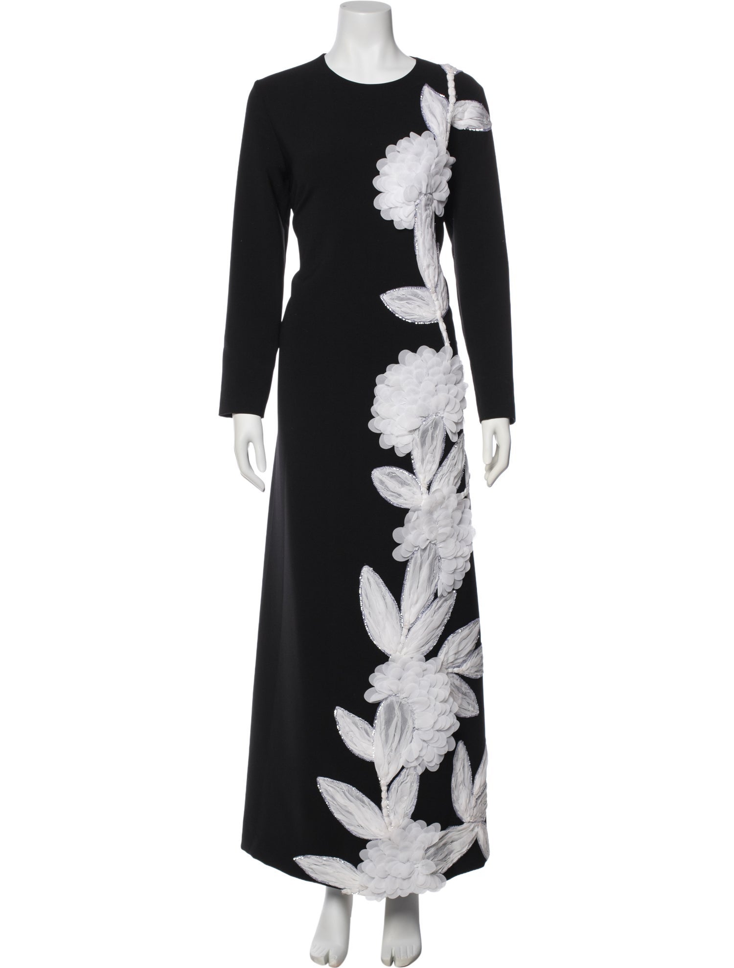 Costarellos Floral Print Long Dress