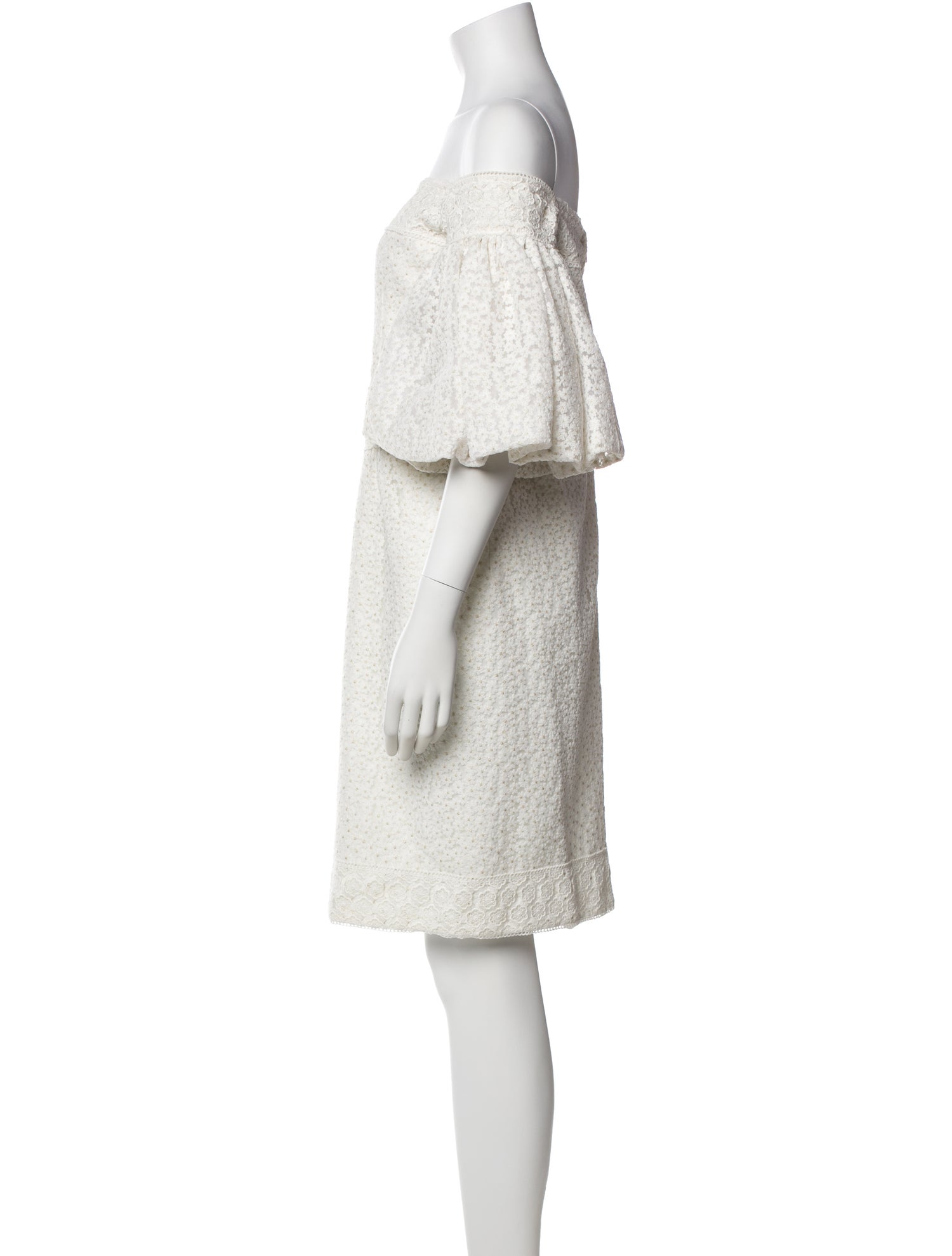 Costarellos Off-The-Shoulder Mini Dress