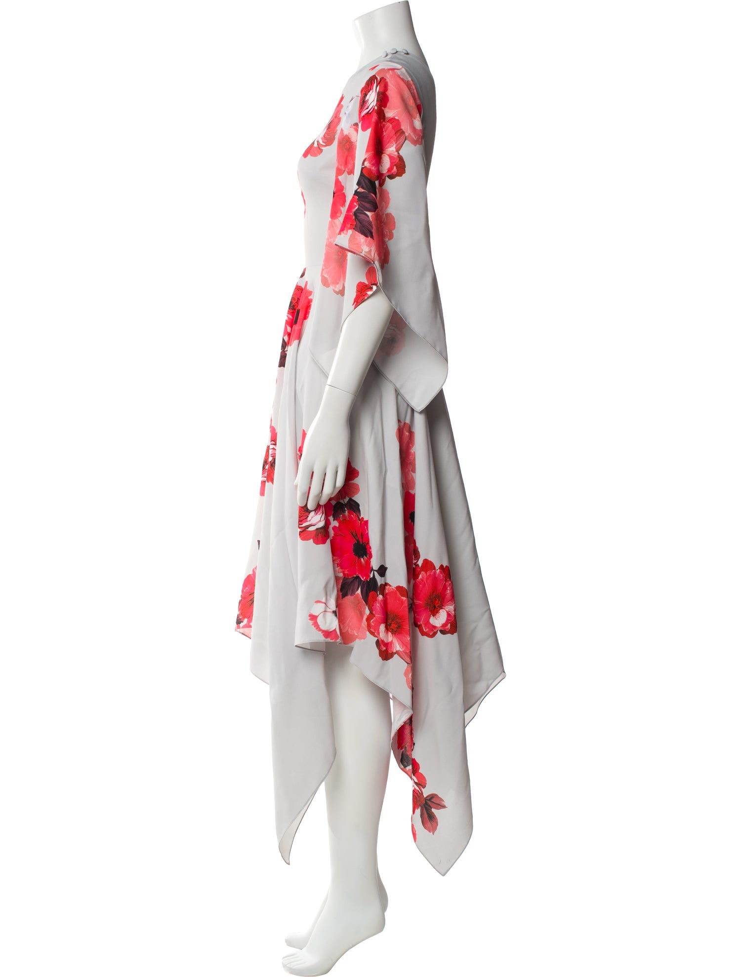 Costarellos Floral Print Long Dress