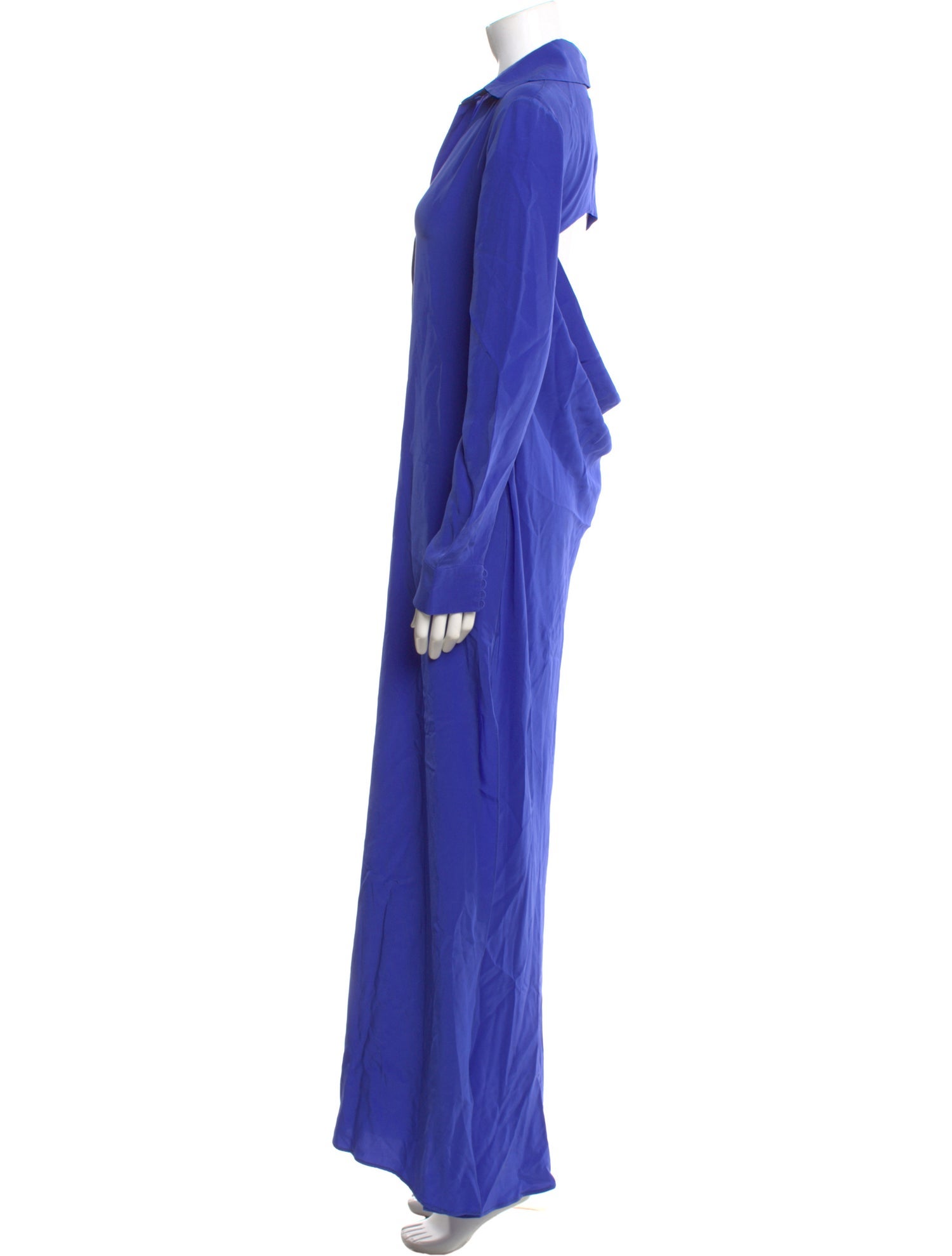 Costarellos V-Neck Long Dress