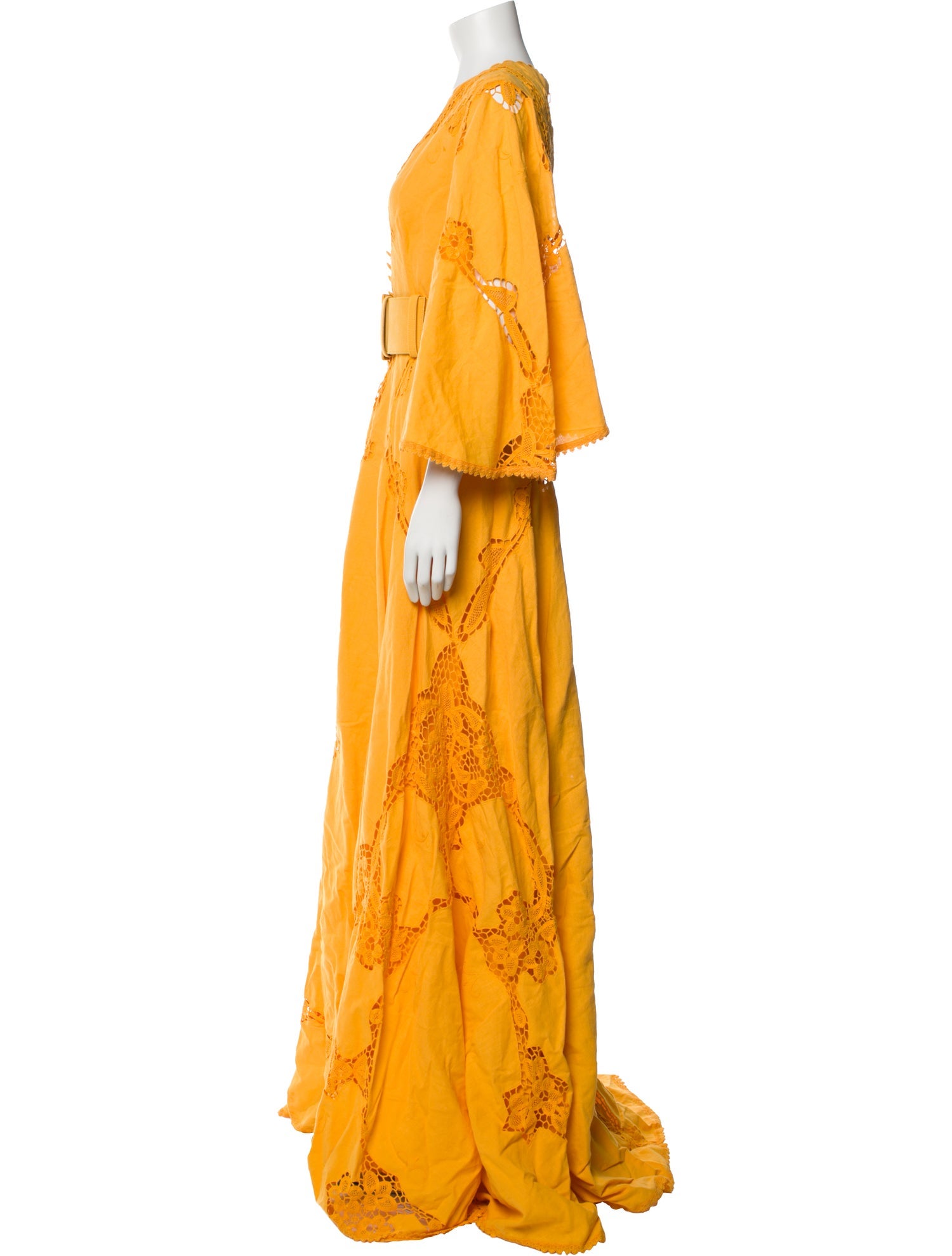 Costarellos Linen Long Dress