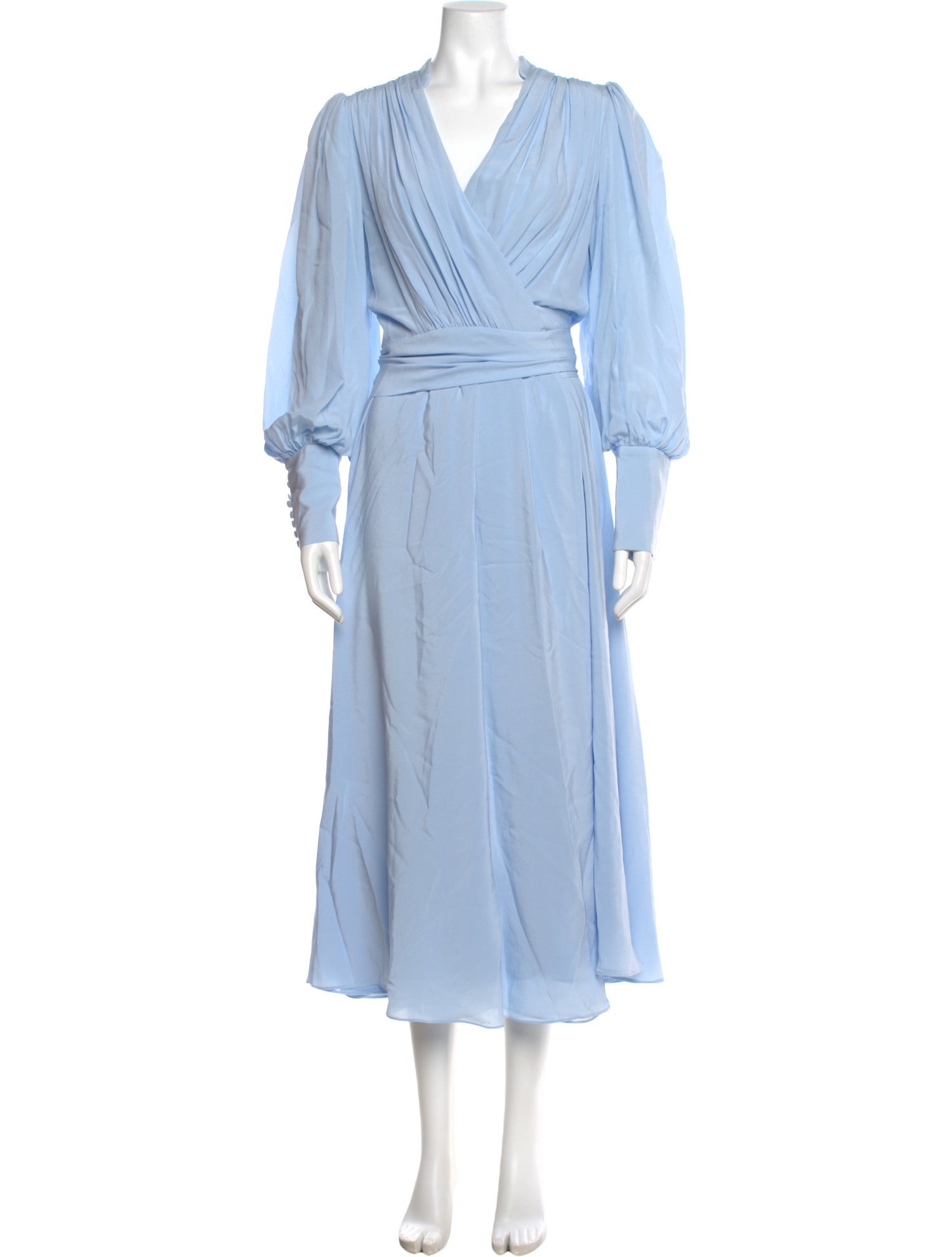 Costarellos Silk Long Dress