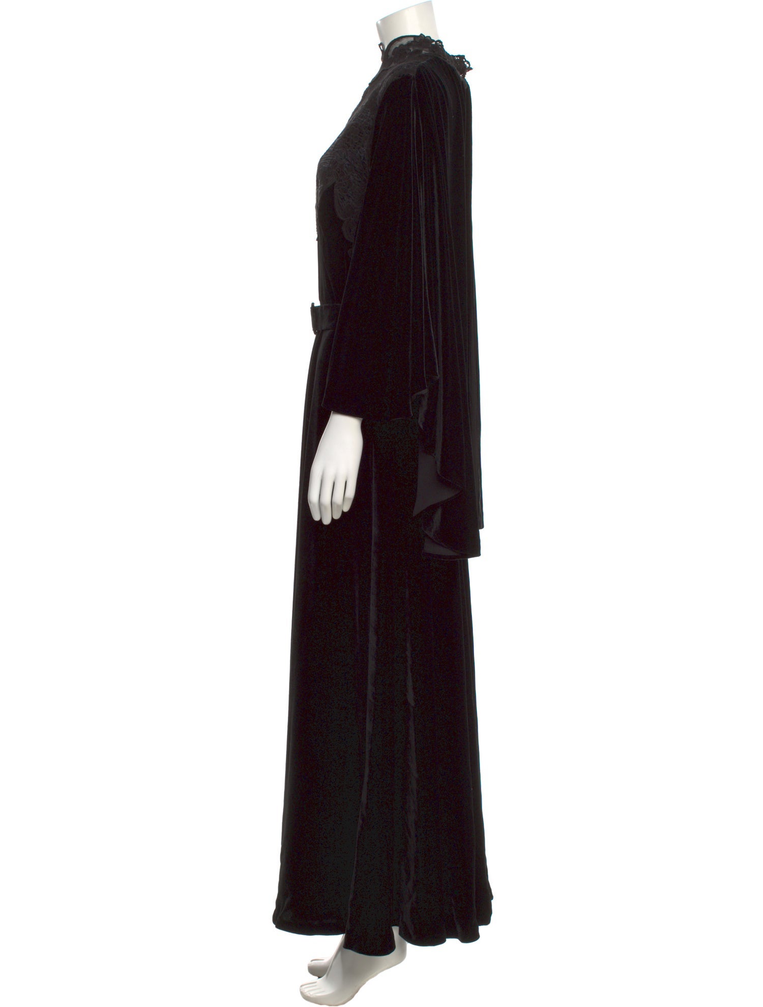 Costarellos Turtleneck Long Dress
