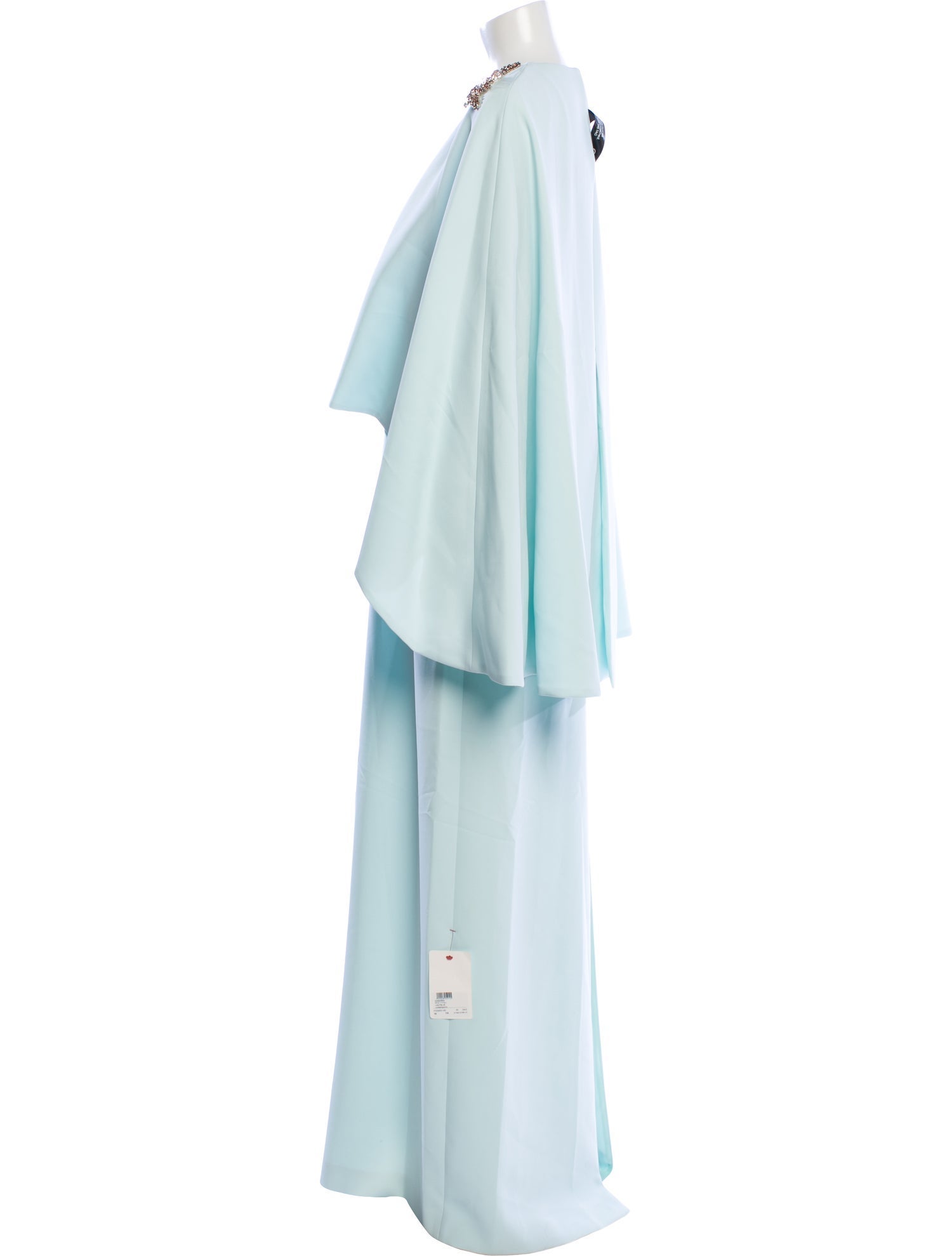 Costarellos Crew Neck Long Dress