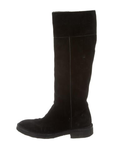 Costume National Suede Riding Boots
