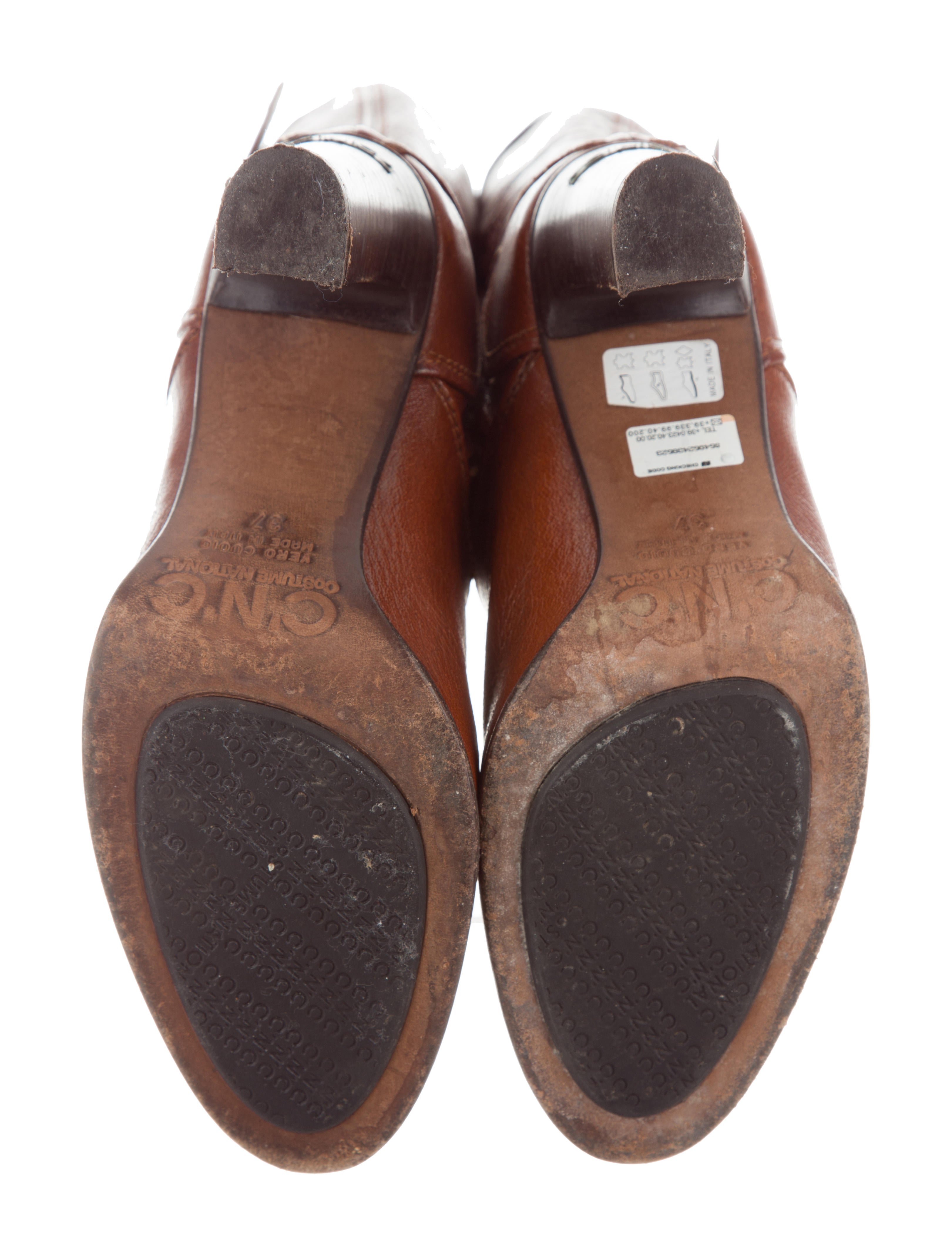 Costume National Leather Logo Boots Shoes COT24415 Costume National Leather Logo Boots Shoes COT24415