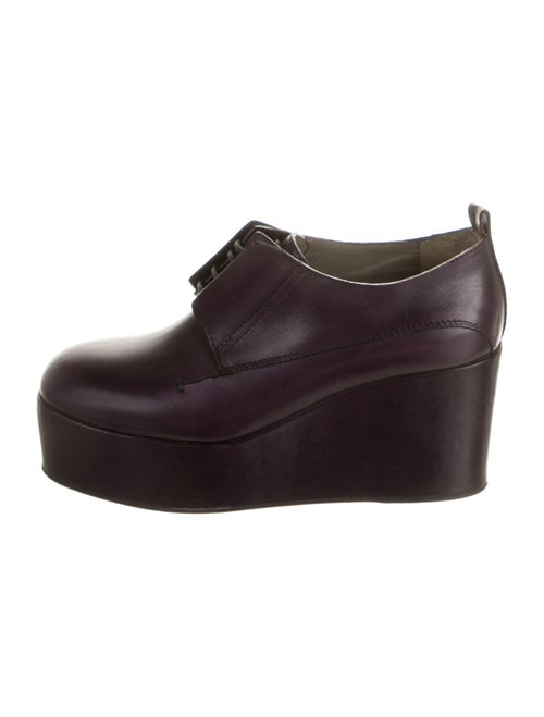 Costume National Leather Pumps Purple