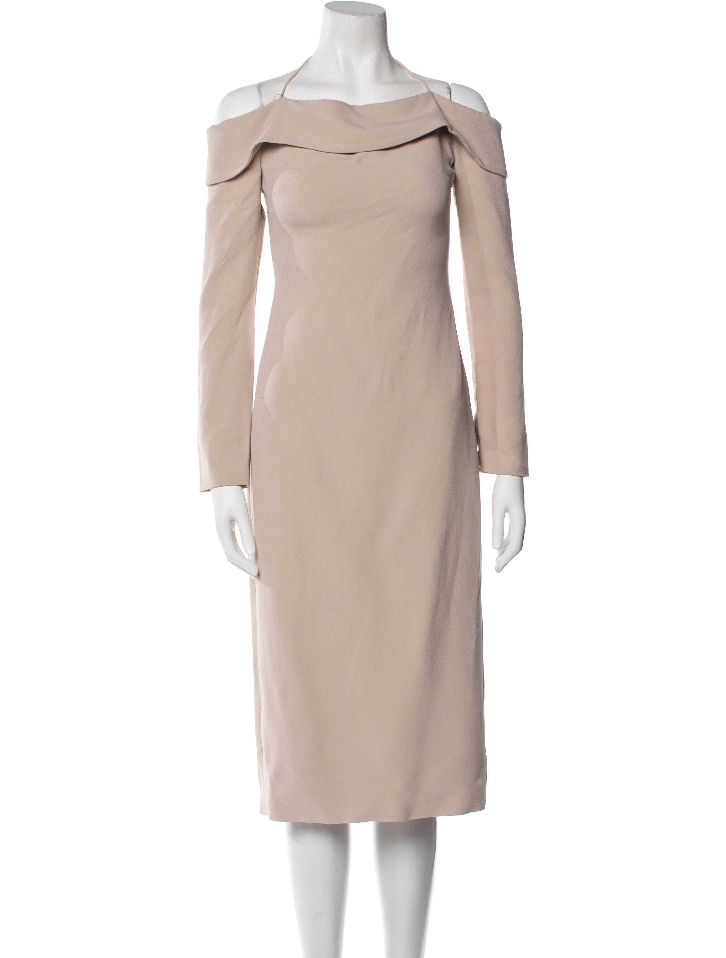 Costume National Off-The-Shoulder Midi Length Dress