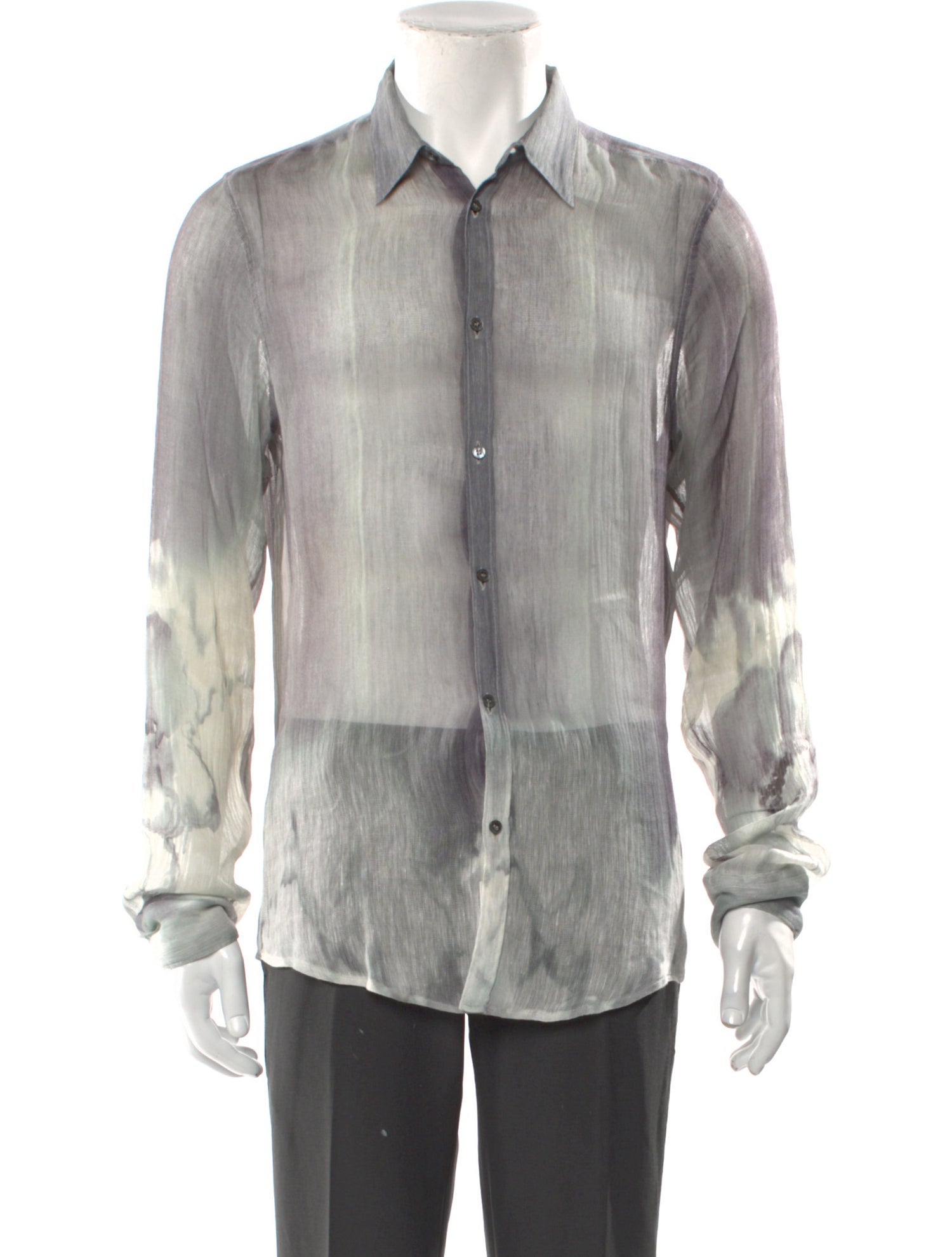 Costume National Striped Long Sleeve Shirt