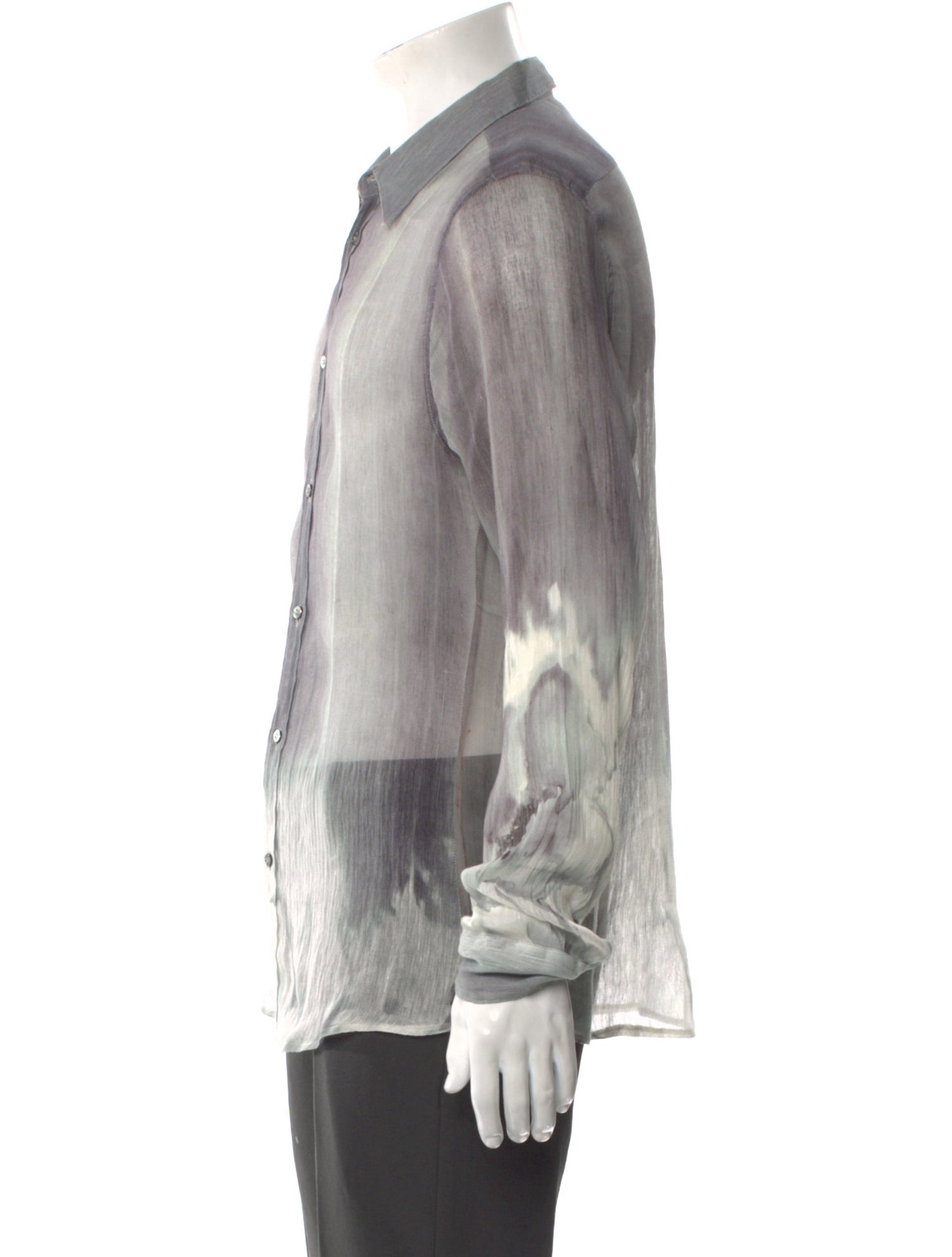 Costume National Striped Long Sleeve Shirt